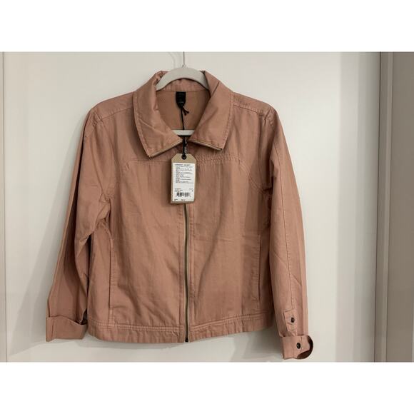 prAna Lookout Jacket | Champagne | Women’s Medium NWT | Organic Cotton & Hemp - Picture 2 of 13